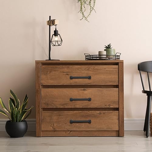 Miniatura 7 de Paquete de 10 manijas de gabinete negras, 5 pulgadas (5.039 in) entre agujeros centrales, tiradores de gabinete color negro mate, tiradores de cajón