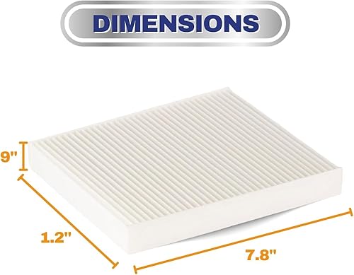 Miniatura 3 de TORQUE CY08221P - Filtro de aire de cabina compatible con algunos Kenworth T680 T880 Peterbilt 567 579, piezas de accesorios que reemplaza X1987001