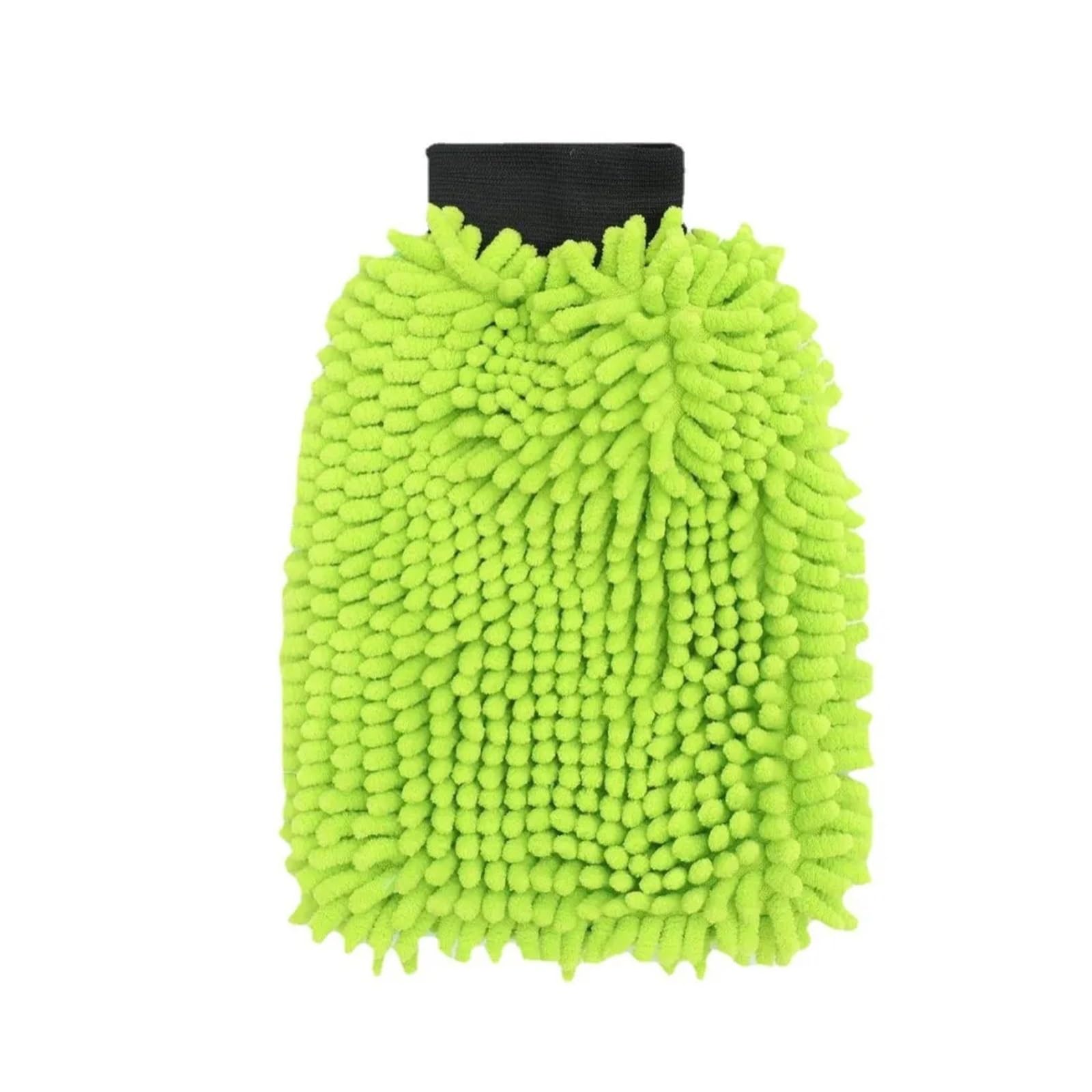 HEUchuan Fleece Car Wash Gloves 2Pcs Double Sided Car Wash Glove Microfiber Mitt Thicken Plush High Absorbency Reusable For Auto Detailing Motorcycle