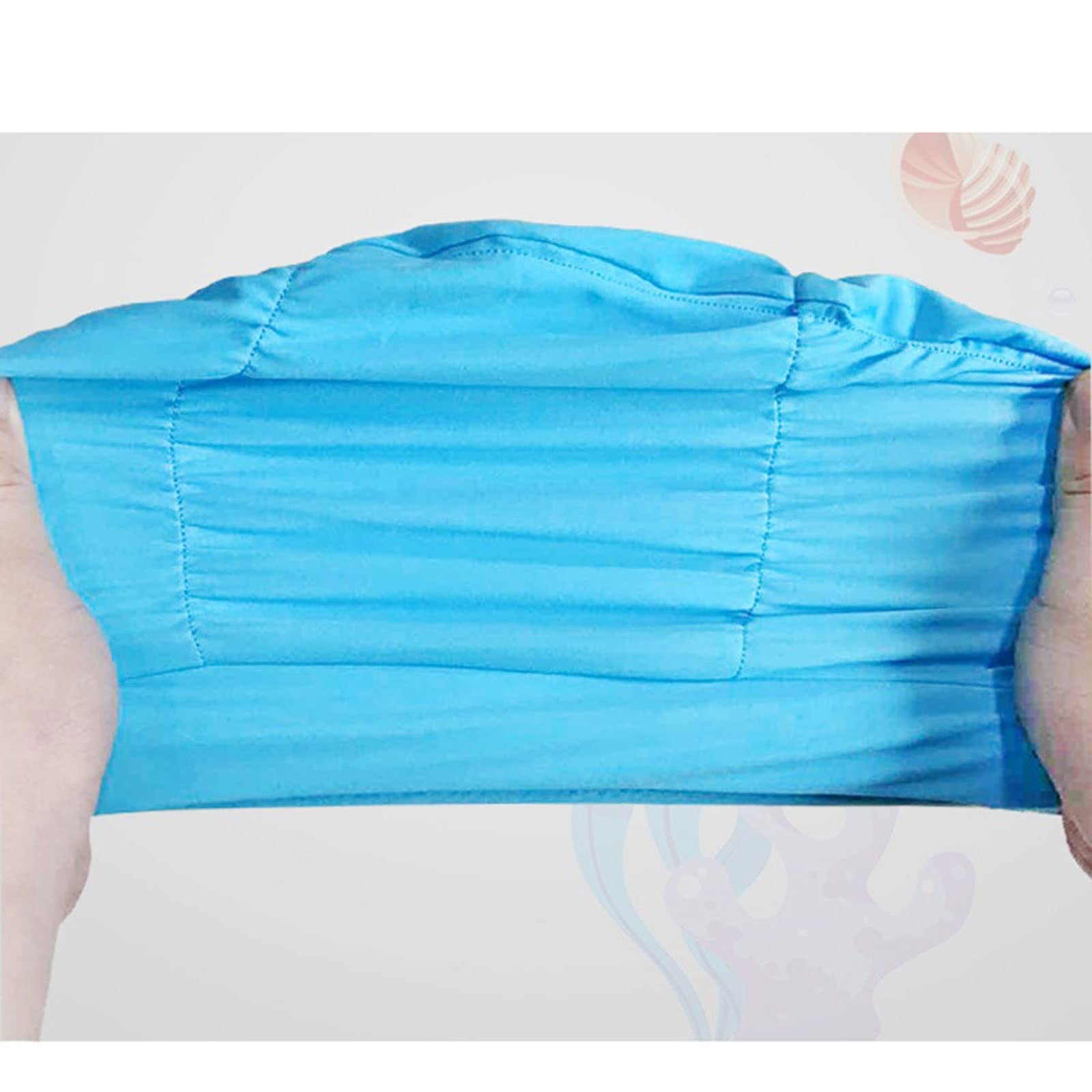 Badekappe für Damen, Uni, Mädchen, Langhaar, Badekappe, dehnbar, freie Größe, Schwimmbad, Sport, elastisches Nylon-Turban (1)