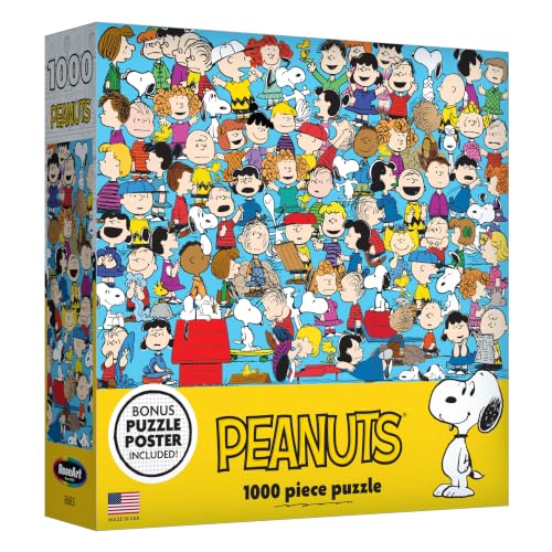 RoseArt - Peanuts - Cast of Characters - 1000 Piece Jigsaw Puzzle for Adults - image 1