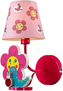Bonito de flores de color rosa de niño bebé de lámpara de pared de la habitación de Caricatura de plástico apliques habitación de los Niños – Lámpara de pared