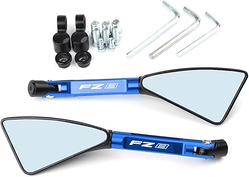 Miniatura 9 de Para Yamaha FZ8 FZ-8 Espejo de motocicleta CNC retrovisor lateral (color negro)