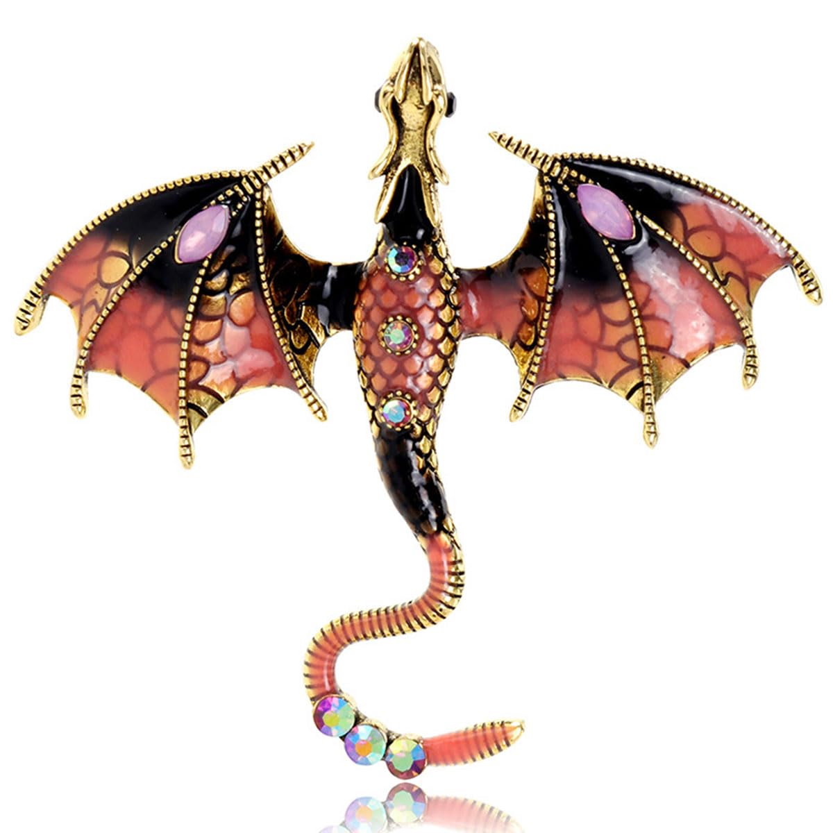 FAIRYGATE Brooches Enamel Brooch for Men Women Retro Rhinestone Lapel Pin Clothing Hat Decoration，B38 — view 16