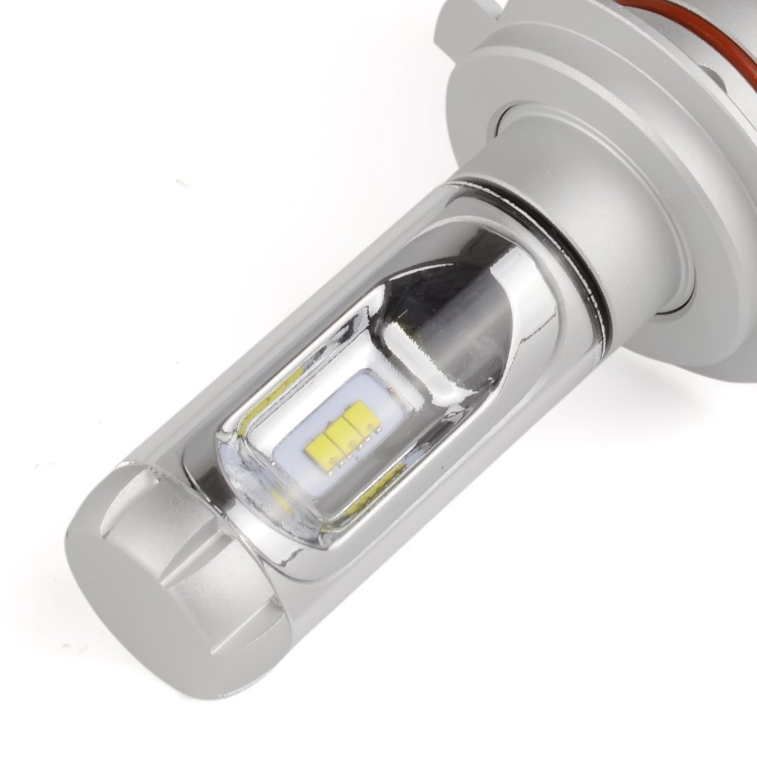2 szt. bardzo jasne żarówki LED do reflektorów serii X3 H7 wodoodporne wysoka moc 50 W 6000 lm zestaw do konwersji jednowarstwowych reflektorów samochodowych (H7)