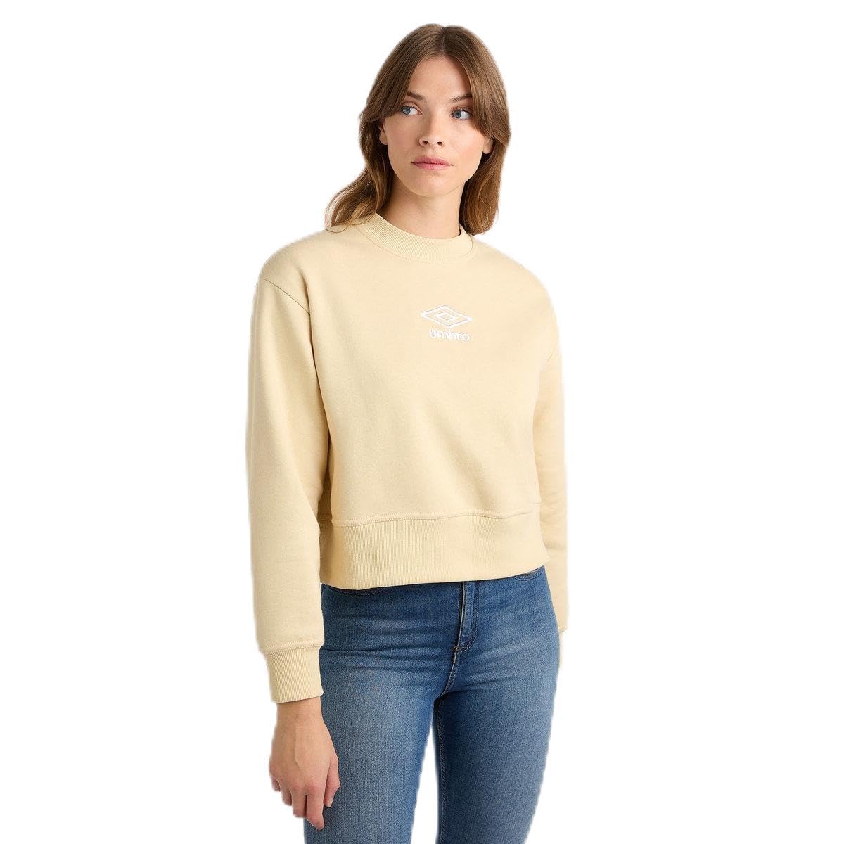 Umbro Women's Core Boxy Sweatshirt Yellow Small