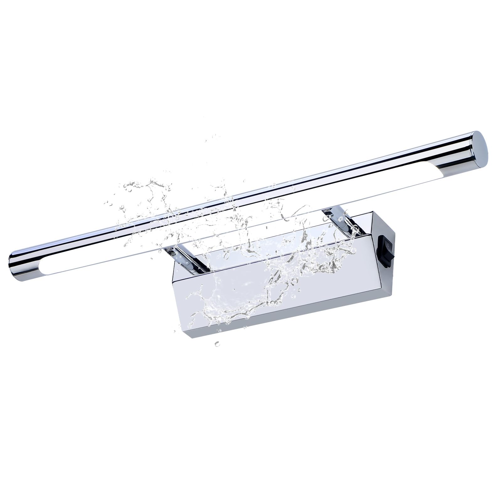 Lightess LED Spiegelleuchte Bad Spiegellampe Badezimmer 5W 40CM Spiegelbeleuchtung mit Schalter Bad Lampe über Spiegel Kalweiß IP44 180°Drehbar für Spiegelschrank Badezimmerschran Badschrank...