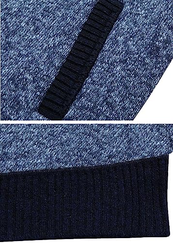 Image of Vcansion Men's Classic Cardigan Sweaters Stand Collar Slim Fit Casual Knitted Sweater