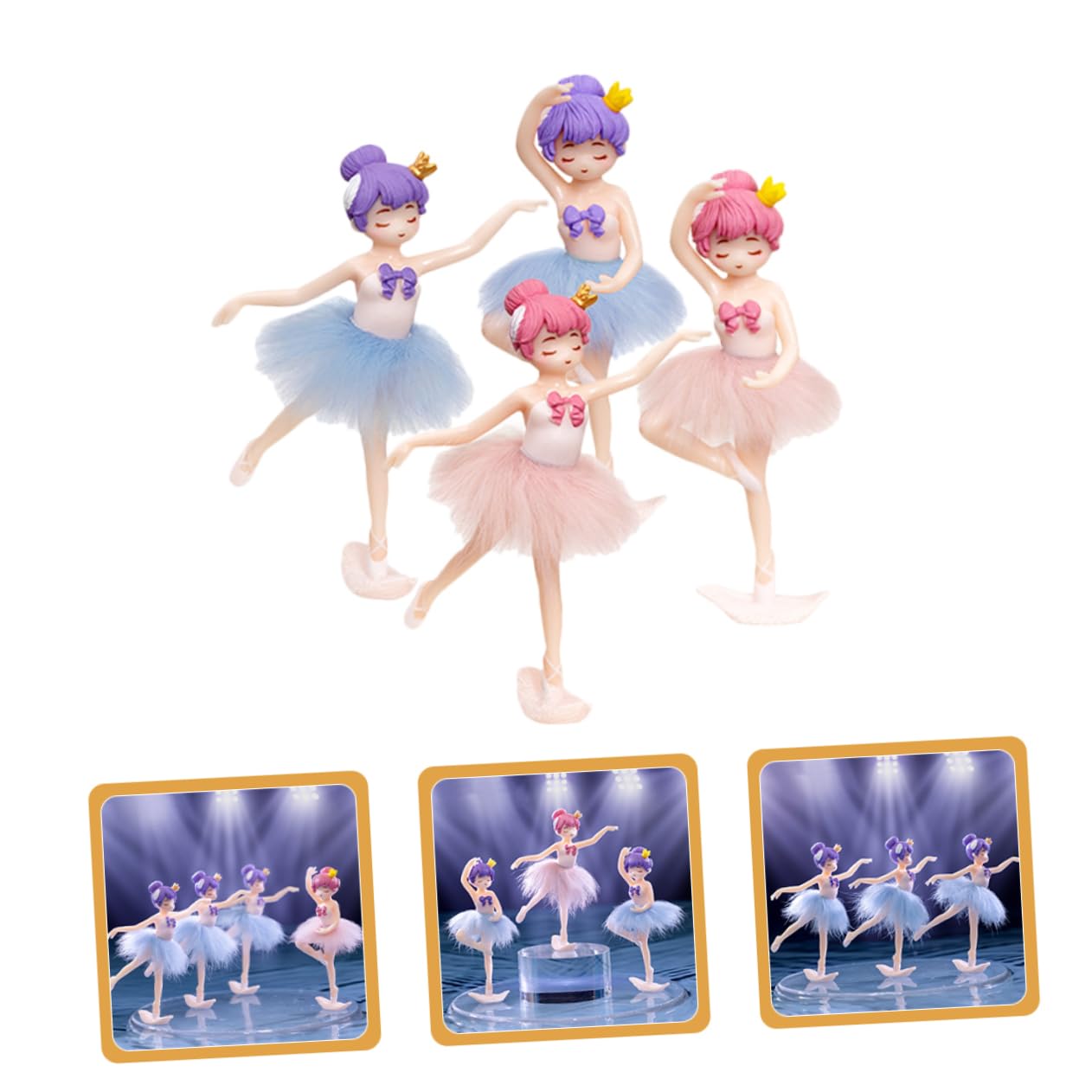 ifundom 20pièces Décorations De Gâteau Ornements pour Fête Anniversaire Figurines pour Gâteaux Et Muffins Décorations De Desserts