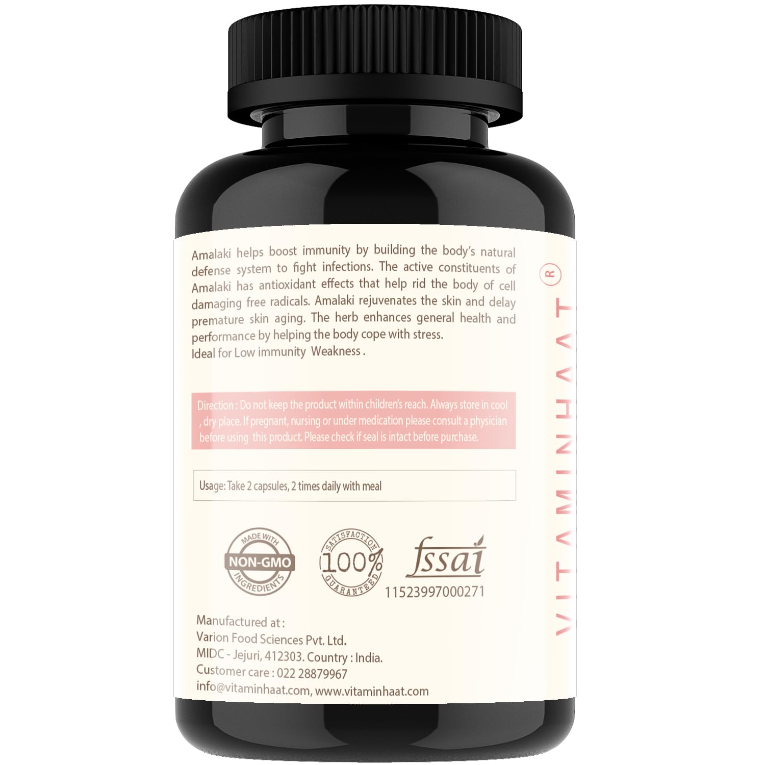 Vitamin C Capsules for Immunity & Antioxidant Support by VitaminHaat (Vitamin C (Amlaki)) — Amazon image 3