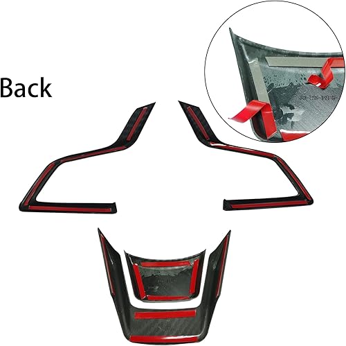 Miniatura 3 de KEALAS 4 piezas ABS azul marco de volante para Subaru Forester Ascent SUV 2019-2023 para Impreza 2017-2023 para LegacyOutback 2018-2023 para