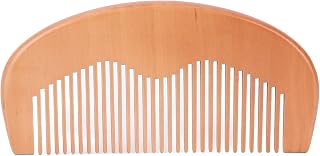 Pente de madeira, desembaraçador de cabelo e barba para mulheres e homens, pente de cabelo portátil antiestático fino para desembaraçar o estilo, cacheado molhado ou seco, cabelo grosso, ondulado ou liso, barba
