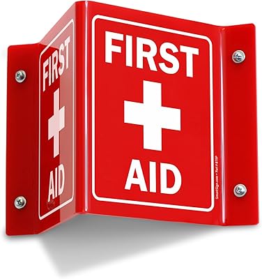 SmartSign - S2-0298-RD-AV-06 “First Aid†Projecting Sign | 5