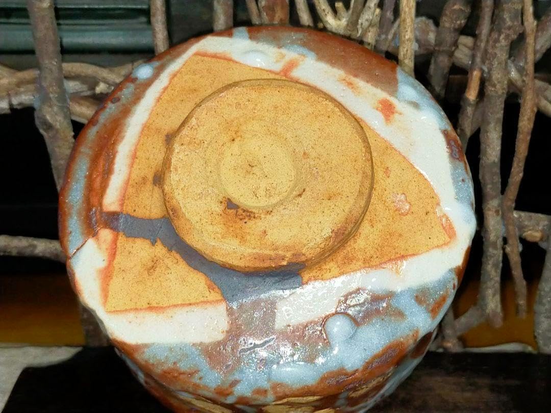 美濃焼 鼠志野 志野 茶碗 在銘 茶道具 骨董 古玩 アンティーク