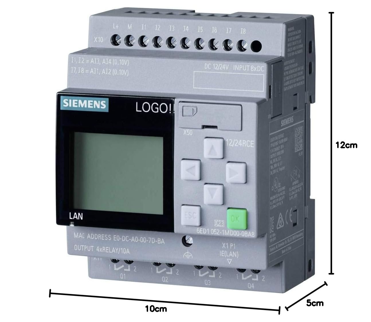 SIEMENS 6ED1052-1MD08-0BA0 6ED1052-1MD08-0BA0 SPS-Steuerungsmodule 12V DC 24V DC