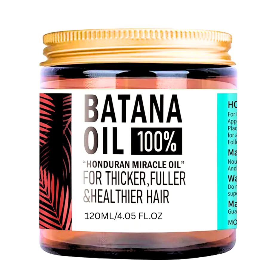 Batana Hair Growth Oil, Supports Regrowth, Penetrates Shaft To Repair And Strengthen, 100% Raw Unrefined, Nourishes, Reduces Breakage & Stronger, Longer Hair