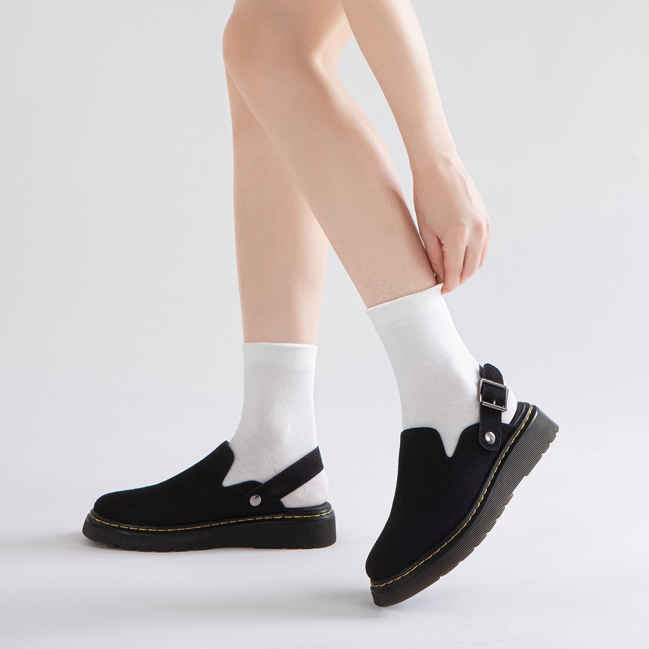 Athlefit Women's Clogs Shoes with Back Strap Comfortable Latex Footbed Slip-On Adjustable Slingback Mules Zapatos para Mujer - Image 7