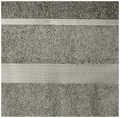 Amazon Basics Fade-Resistant Cotton Bath Towel - 4-Pack, Gray #TOP2