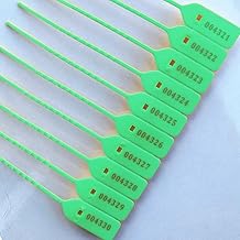 Plastic Seal TAG Security Seal Grip Seal | Colour TAG Safety SEALTAG | E-Commerce TAGSEAL | Small Size (6 Inches) 100 PCS | (Green)