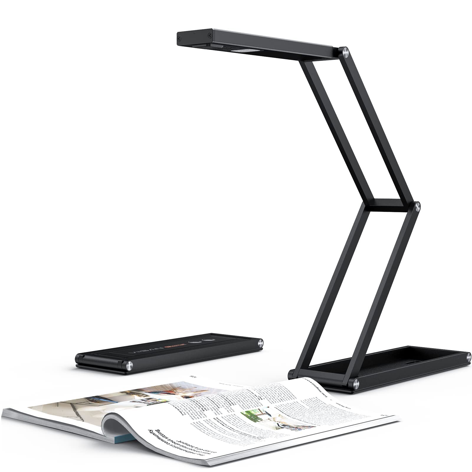 VIISANP2U USB Document Camera & Webcam 2K with AutoFocus and Dual Microphone, 3-Level LED Lights, Image Invert Function, Fold, for Remote Teaching, Web Conference, Live Demo-Windows, macOS, Android