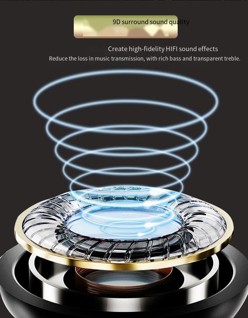 Speaker + Bluetooth Neckband Headphones 2-in-1,Earphones Retractable Earbuds with 100H Playtime,Bilateral HiFi Stereo,Sports Waterproof Earbuds,Noise Cancelling with Mic,High Battery Life