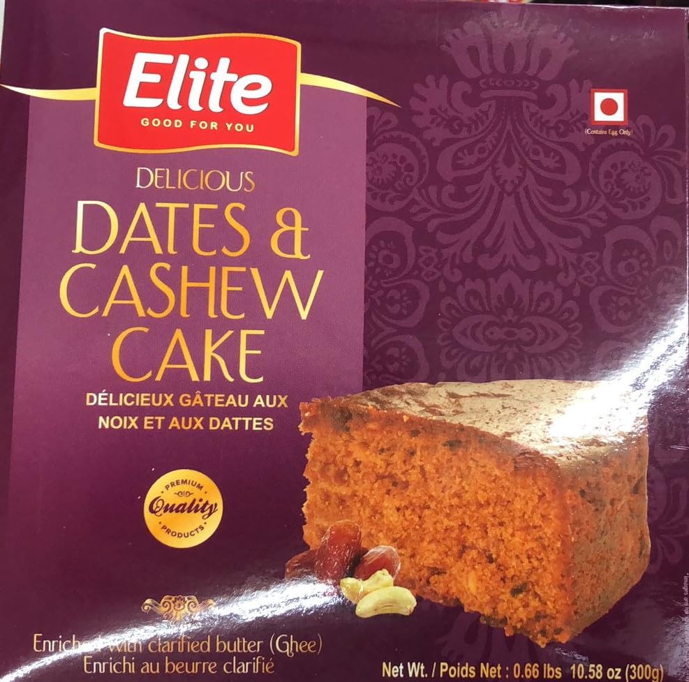 Seelans |Elite Delicious Dates and Cashew Cake 300 Gm | Dates and cashew Cake | India Origin (pack of 3)