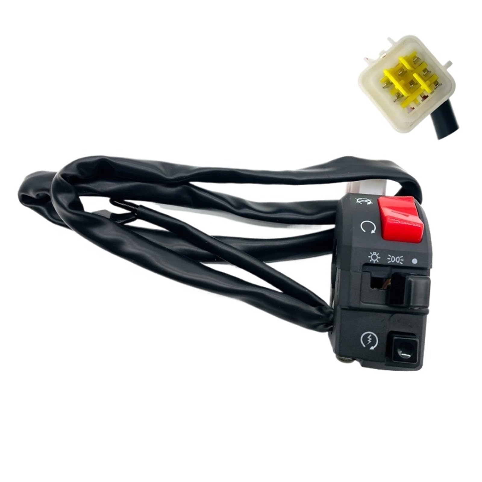 Interruptores de motocicleta robustos con mando de luz y claxon 7