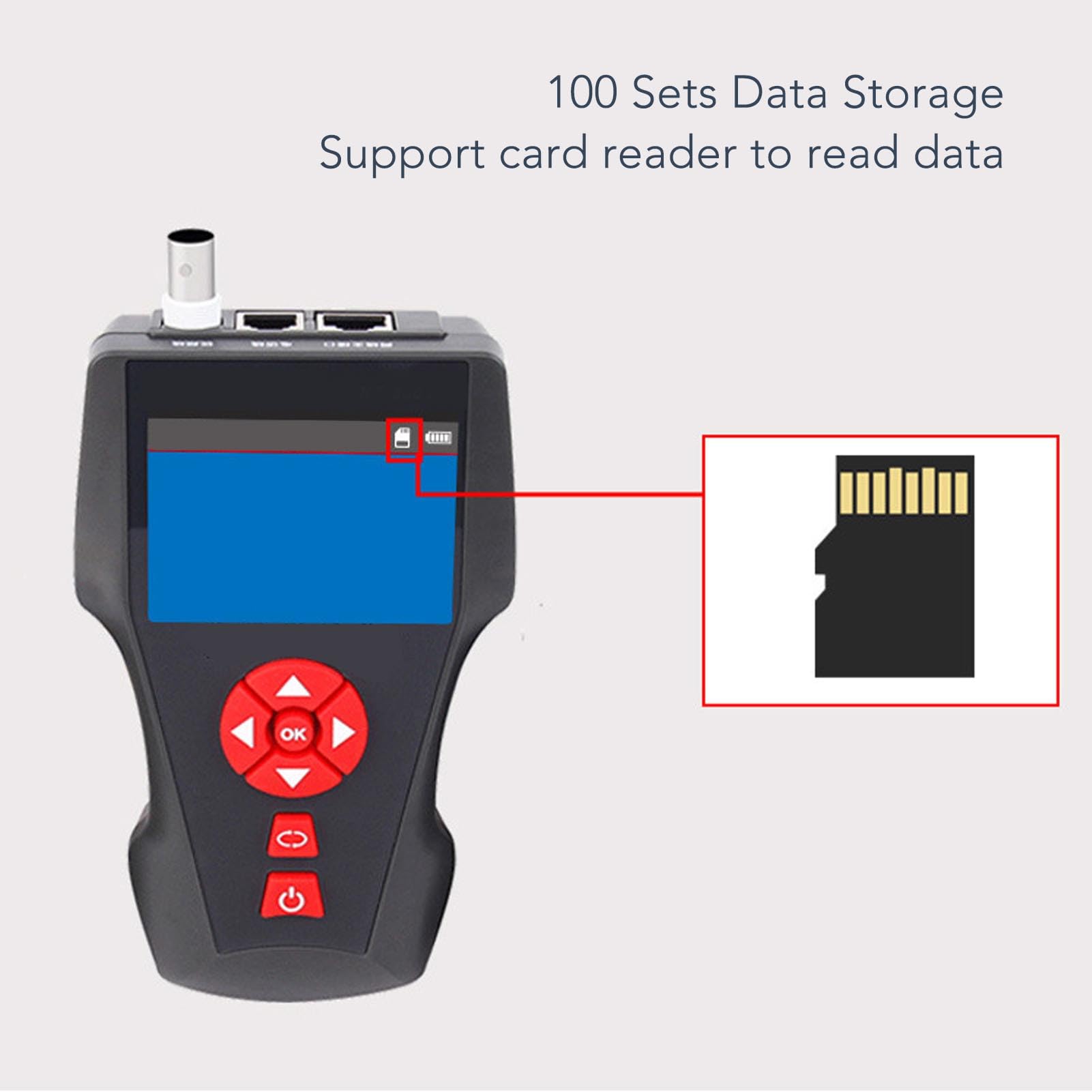 Testeur de Câble Réseau pour Mesure PoE et Longueur de Câble RJ45