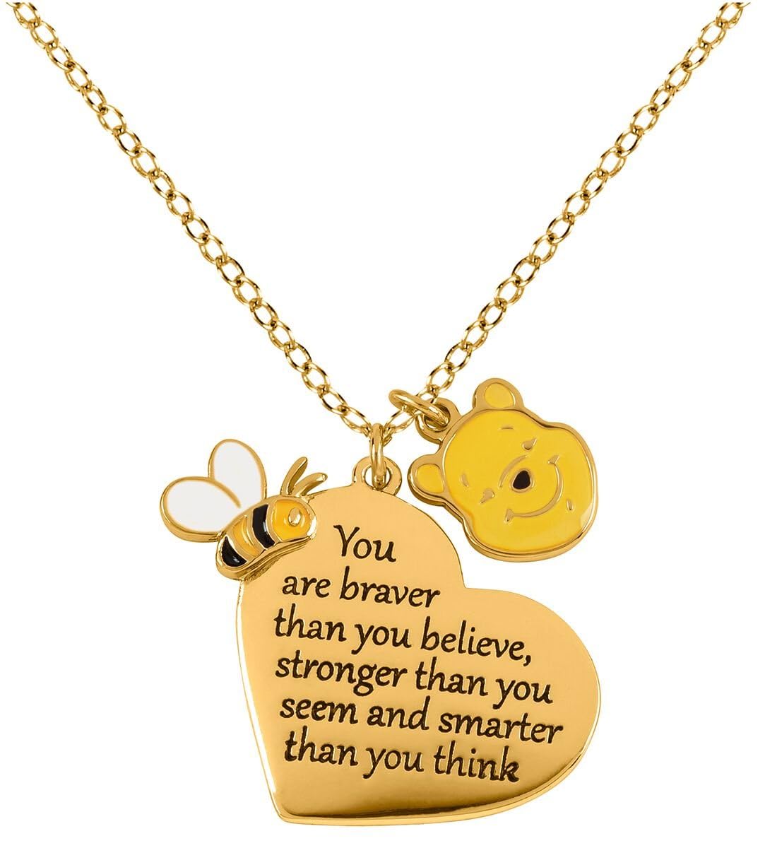 Winnie L'Ourson collier durable couleur or hypoallergénique - 3