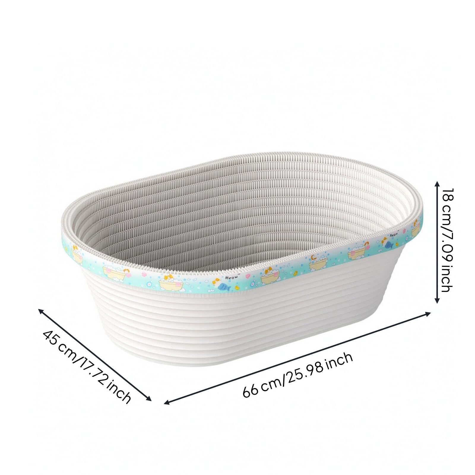 Cuccia a Ciotola per Gatti Accogliente, Grande 66 × 45 × 18 Cm