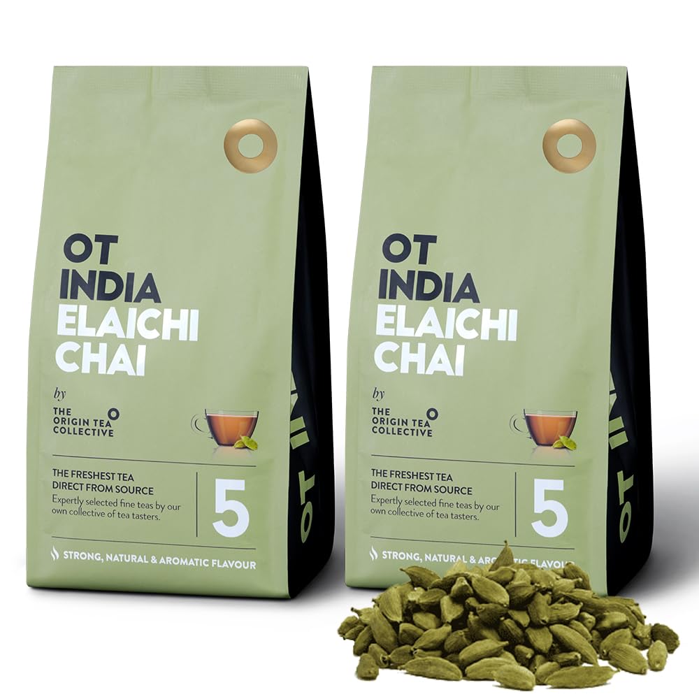 OT India Elaichi Chai - Cardamom Tea | 100% Natural Ingredients Tea | Rich Color and Smooth Taste | Handpicked and Pure |Natural, Healthy, Aromatic Flavour Elaichi Tea Pouch | Pack of 2 (200 g) (B0CVDRKNWR) Amazon Price History, Amazon Price Tracker