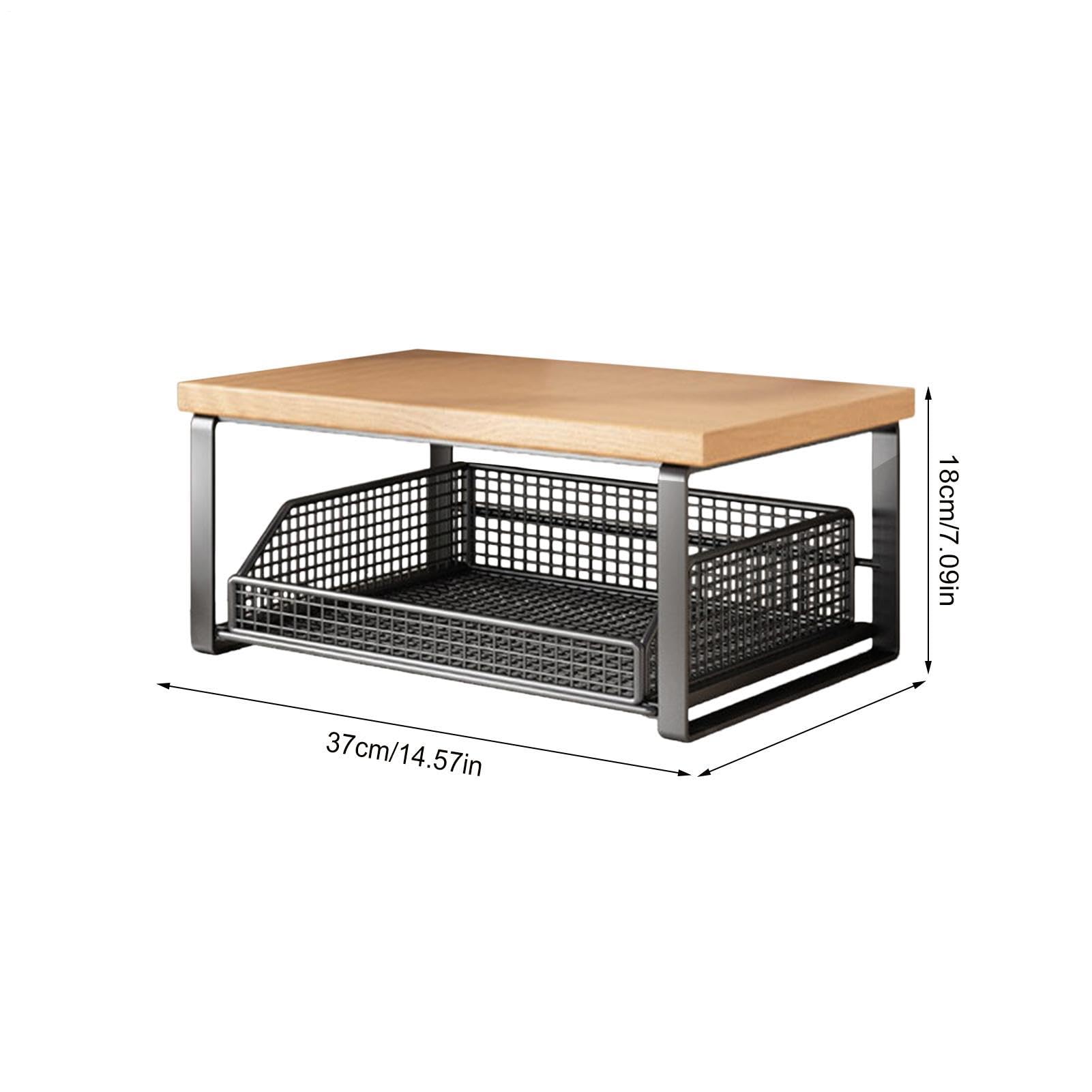 Organizator na kawę Dwupoziomowa półka organizacyjna | Na blat Do domu, akademika, pokoju medytacji, mieszkania, dla kobiet, mężczyzn, nastolatków, dorosłych