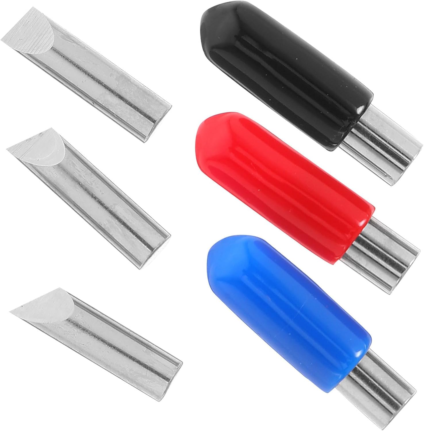UPKOCH 3pcs Replacement Carving Heads for 360-degree Rotating Craft Cutter Blades, Metal Engraving Tool Set with 15°, 30°, 45° Angles, Easy to Use Cutting Tool for Crafting and Engraving