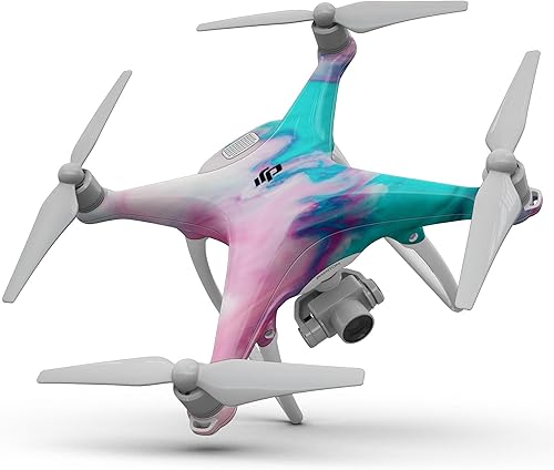 Miniatura 4 de Compatible con Drone DJI Spark - Vinilo adhesivo protector resistente a los arañazos - Marbleized Ocean Blue