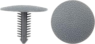 sourcingmap 100Pcs 6x25x20mm Vehículo Grapas Sujetador de Techo Panel Puerta Remaches Plástico Gris