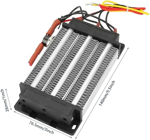 Miniatura 2 de Calentador de aire de cerámica de 110 V 750 W Calefacción de temperatura constante Ventilador de coche de espacio pequeño para aparato general