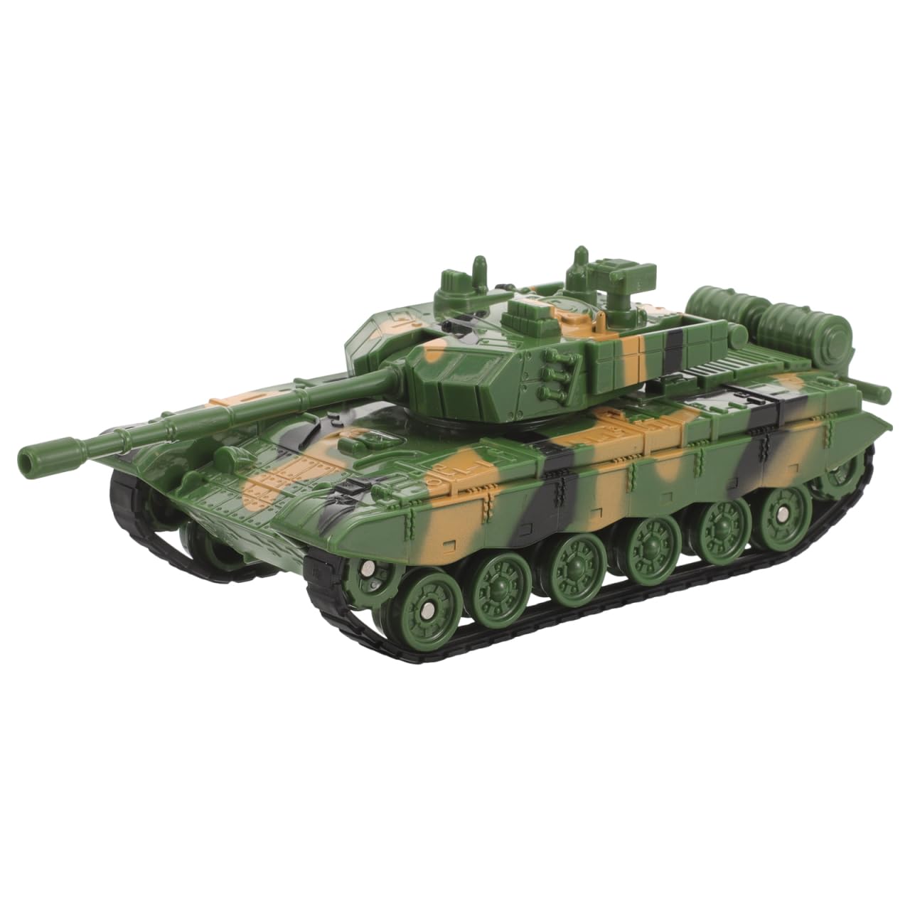 TOYANDONA 2pcs Boy Girl's Tank Toy Model Camouflage Green Rotation for Boys and Girls Aged Great for Home Decoration and Collectibles
