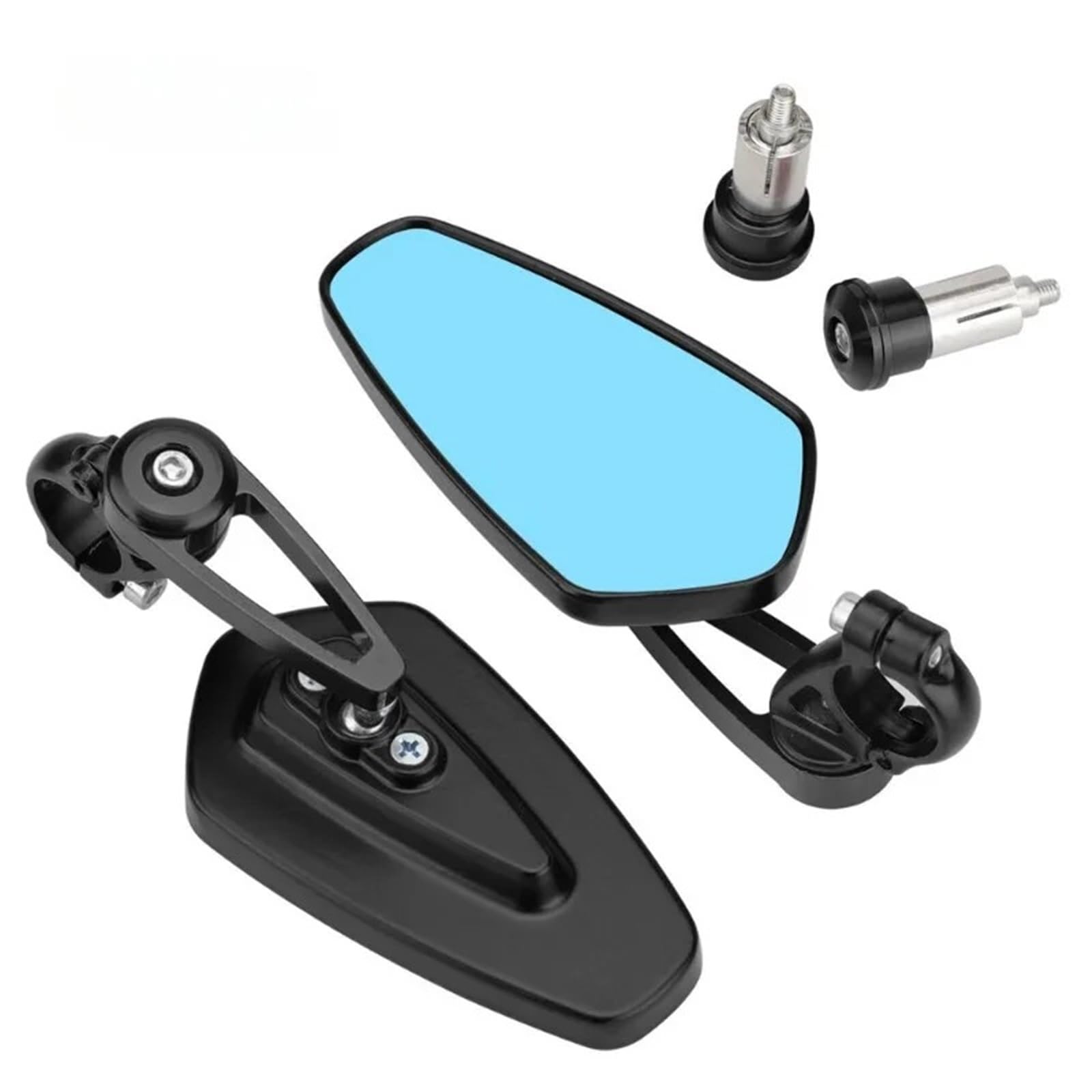Retrovisor manillar scooter Espejo De Motocicleta 7/8 "22MM Para XMAX 125 250 300 400 Para X-MAX Para CBR600 CNC Espejos Retrovisores Laterales Extremo Manillar Aluminio