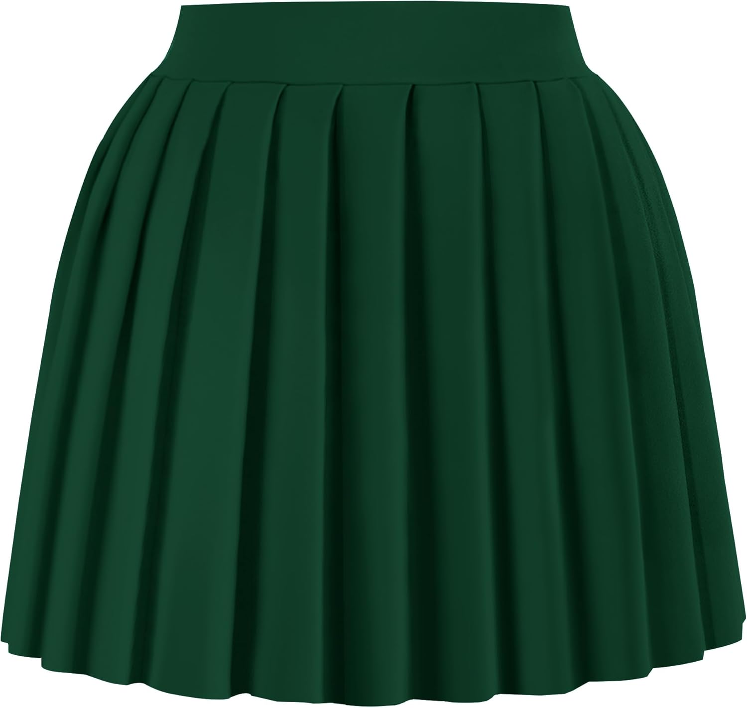 tagunop Women's Mini Pleated Skirts Y2k Skater Skirt Club Skirts for Women Sexy A-Line Uniform Tennis Skirt Small Deep Green