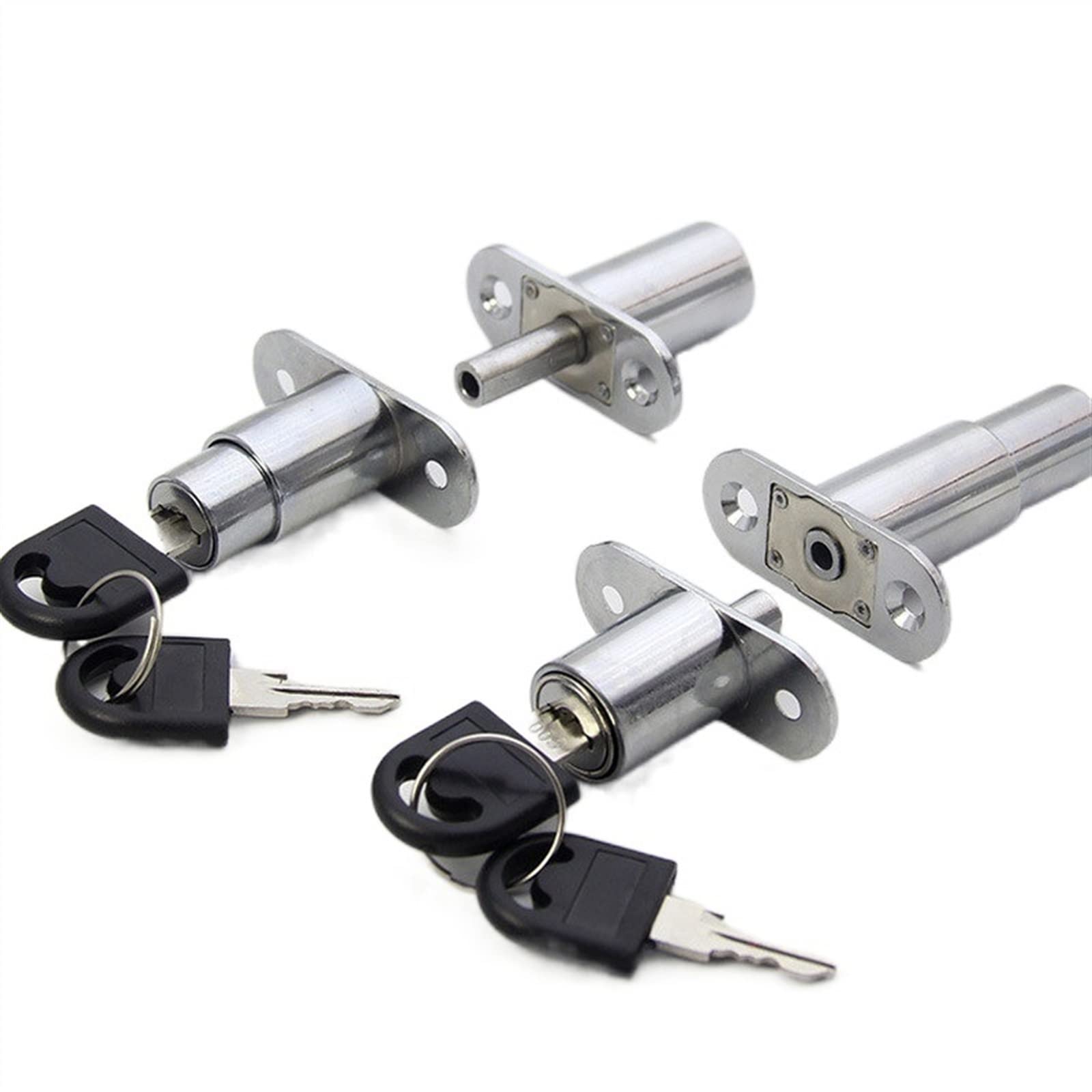 Utili serrature a cilindro a camma 23/32mm linguetta porta chiavistello armadio in legno armadio porta scorrevole con chiave hardware for mobili in lega 1 pezzo (Size : 32mm)