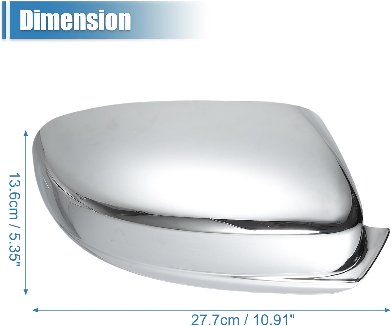 uxcell 1 Pair Chrome Plated Full Mirror Cover Cap for Dodge Charger 2011-2022