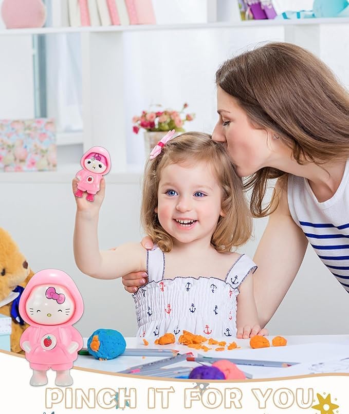 Image of WOYAX Face Changing Keychain with 3 Expressions 3D Cartoon Character ABS Toy Key Holder Unisex Keychain for Bags, Cars & Gifts Cute Action Figure for Kids & Adults