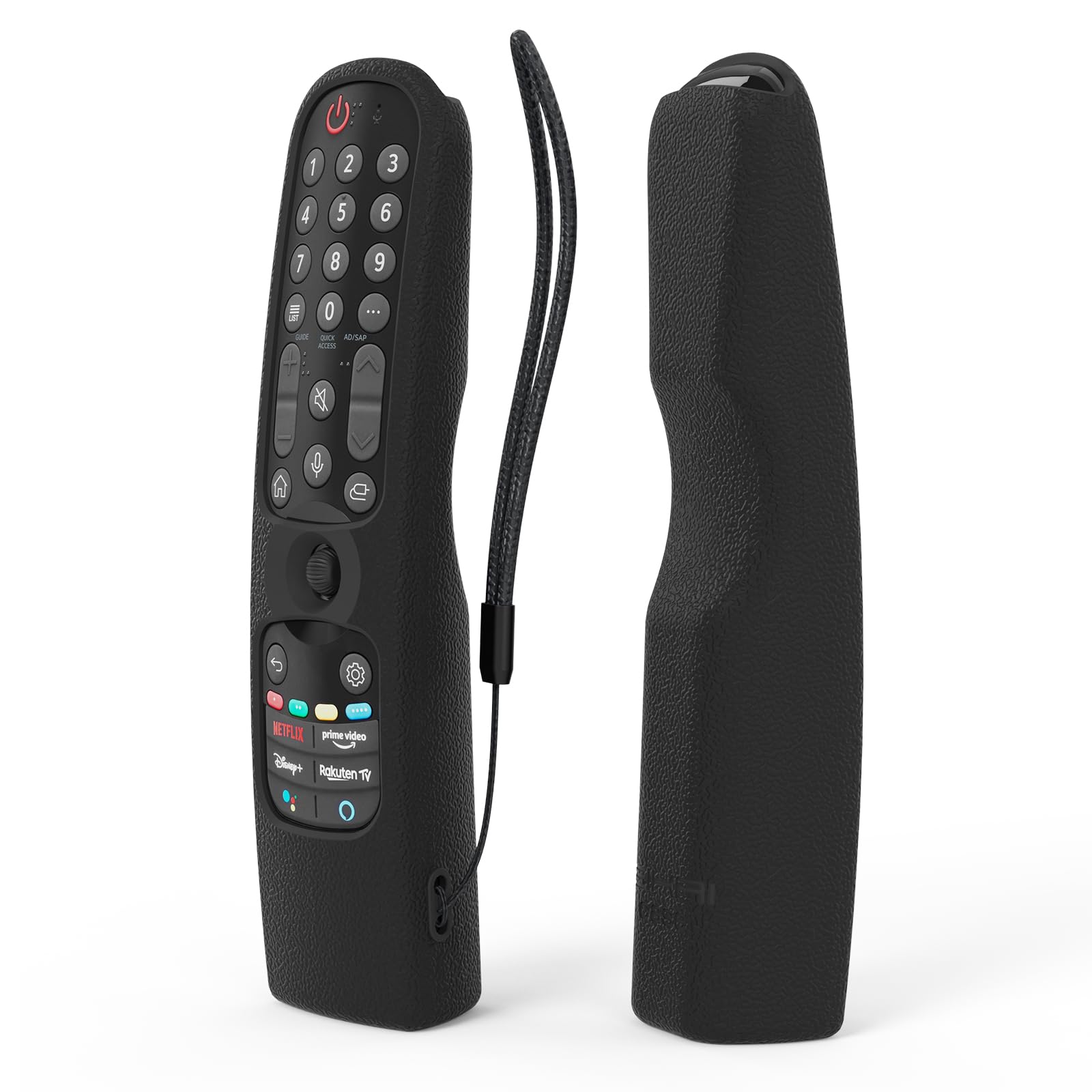Custodia in Silicone Compatibile con LG Telecomando MR25GB MR24GN MR24GA MR23GN MR23GA MR22GN MR22GA MR21GA MR21GC,Cover per Telecomando LG,Guscio per TV 2025/2024/2023/2022/2021 (Nero)
