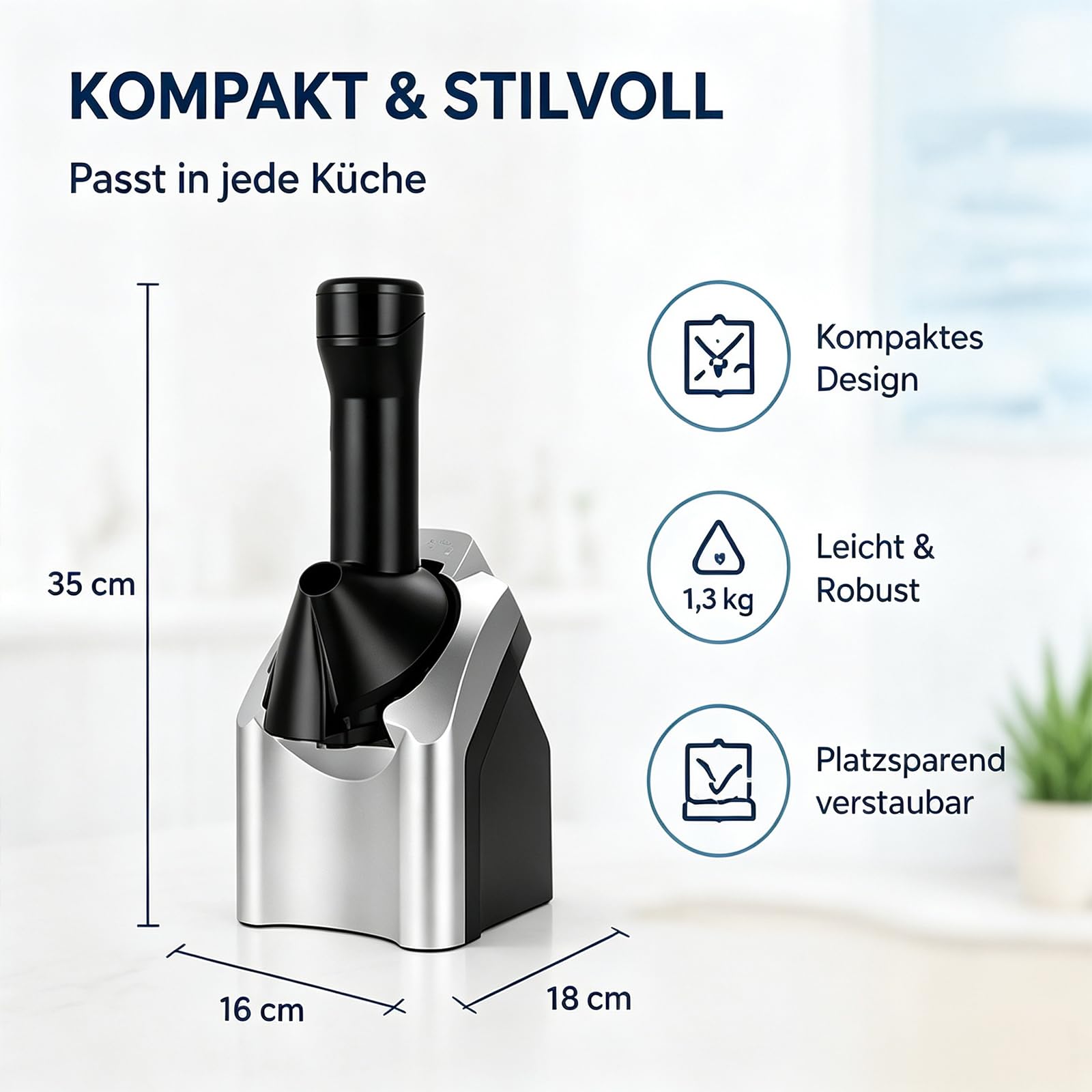 Vollautomatische Fruchteismaschine ohne Vorkühlen für Softeis