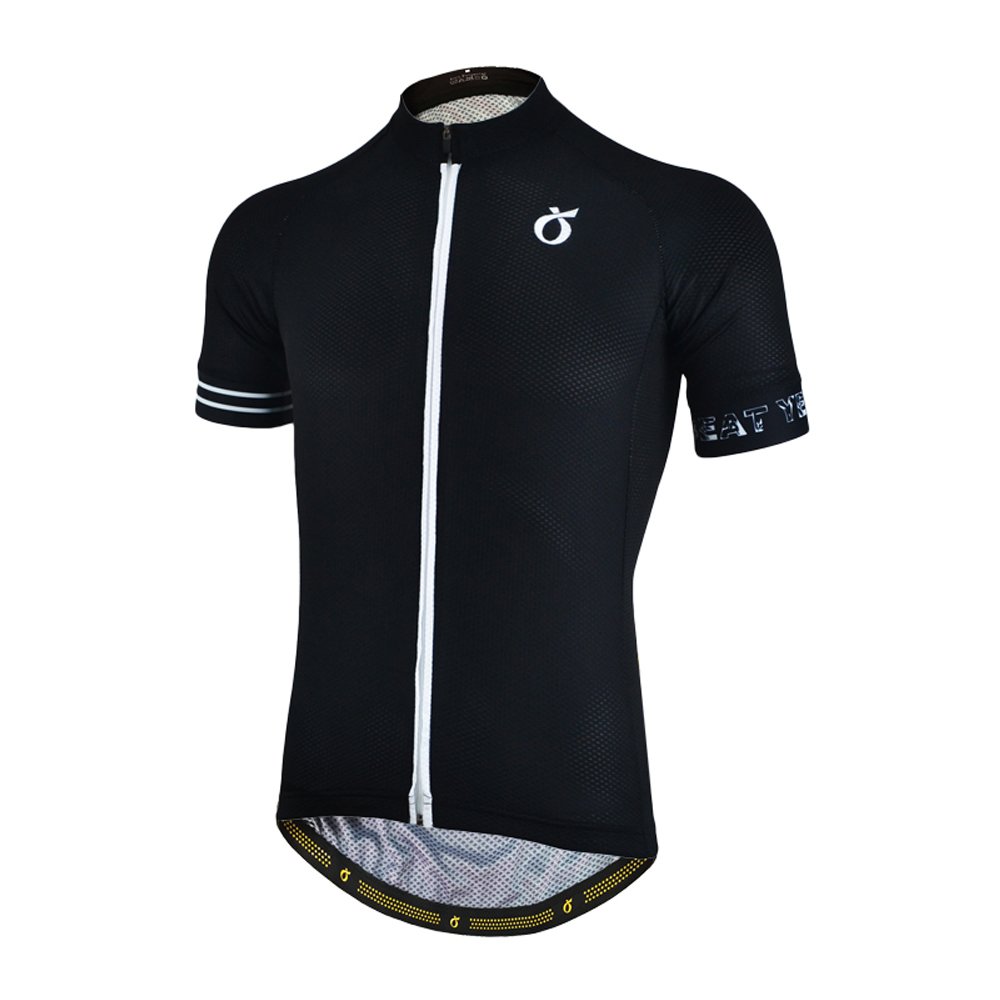 EMONDER Men's Breathable Quick Dry Basic Shirts Cycling Short Sleeve Jersey