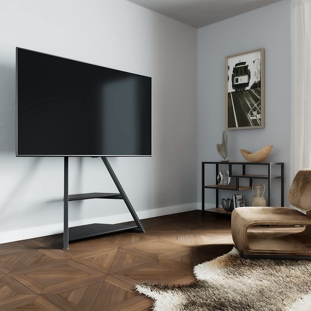 Buy FITUEYES Design Floor TV Stand for 4375 Inch TVs Artistic Eiffel Series Cantilever Modern
