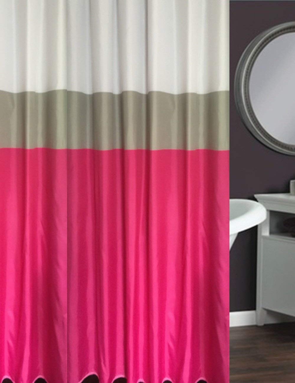 Mu Household - Cortina de ducha impermeable para baño, cortina de baño, cortinas de ducha de poliéster, más gruesas, impermeables, para colgar (una variedad de tamaños opcionales)
