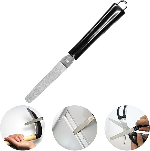 Sacapuntas de tijera, Afilador de cuchillas para herramientas de jardín, Afilador de cuchillos para todo tipo de cuchillos, Afilador de cuchillos de