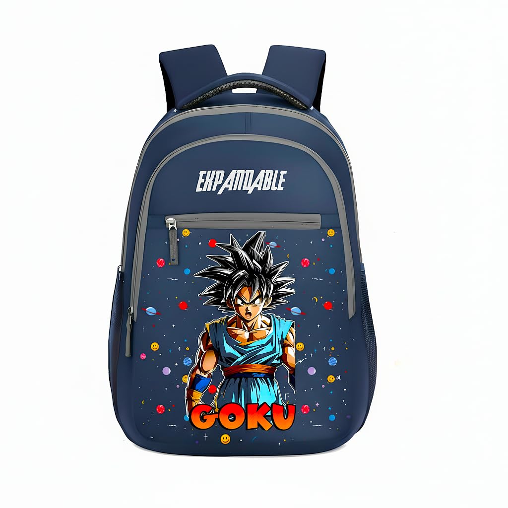 Kids School Backpack – Goku Character Print, Lightweight Durable School Bag Design, Perfect for Primary School Students & Travel-image-14