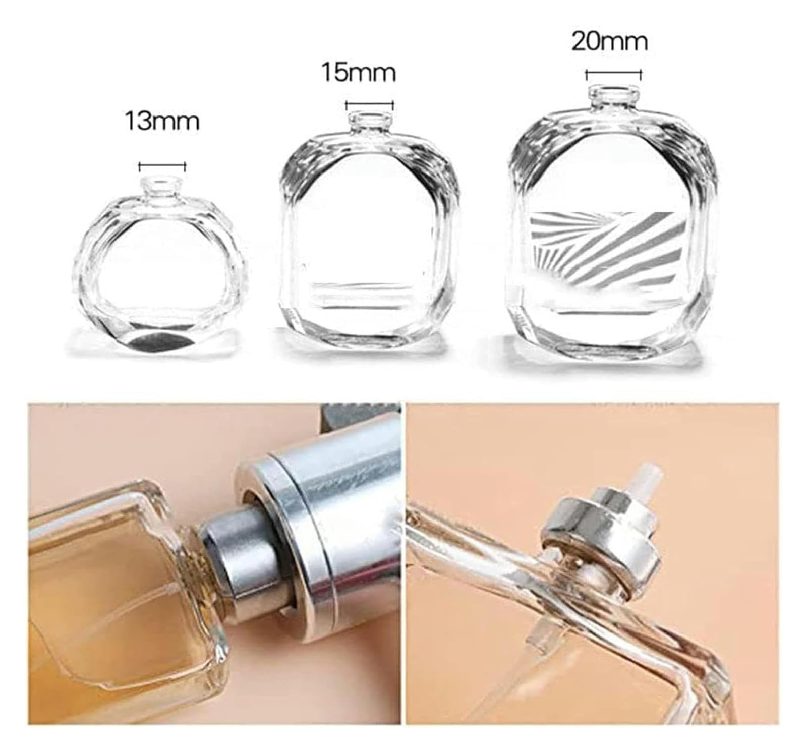 Crimpadora manual para tapas de 13 mm, 15 mm, 20 mm, herramienta de prensa de sellado para frascos de perfume, botellas abatibles, cerveza casera